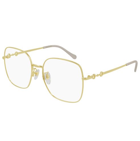 Monture de lunettes Femme Gucci GG0883OA001 GOLD GOLD TRANSPARENT55